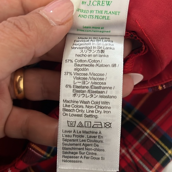J. Crew Tartan Kelsey crop pants size 2 - Picture 16 of 16